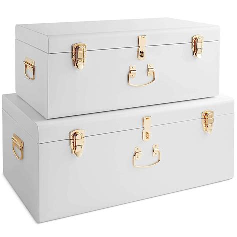 white metal storage box|white foldable storage box.